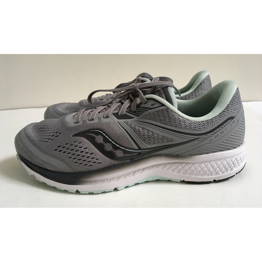 Saucony Womens Omni 19 S10571-30 Gray Running Shoes Sneakers Size 9.5